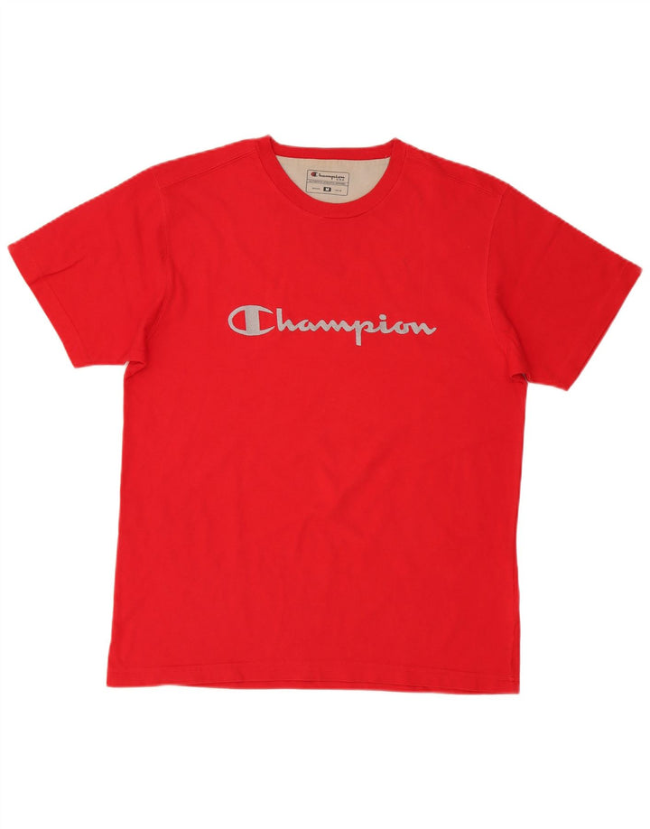 Camiseta gráfica masculina Champion Top Médio Vermelho