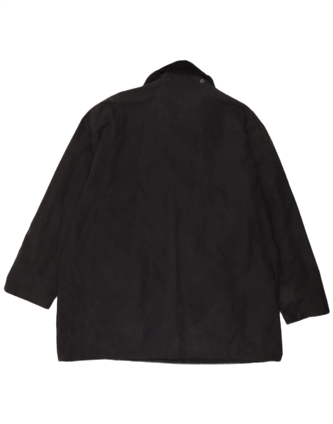 Jaqueta masculina de algodão encerado MC Orvis Reino Unido 42 XL algodão preto