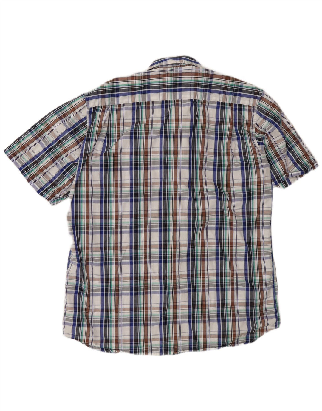 Camisa masculina Barbour de manga curta regular fit XL xadrez multicolorida