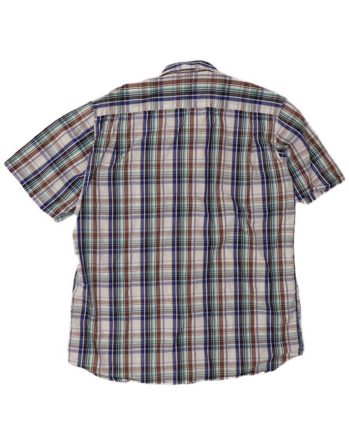 Camisa masculina Barbour de manga curta regular fit XL xadrez multicolorida