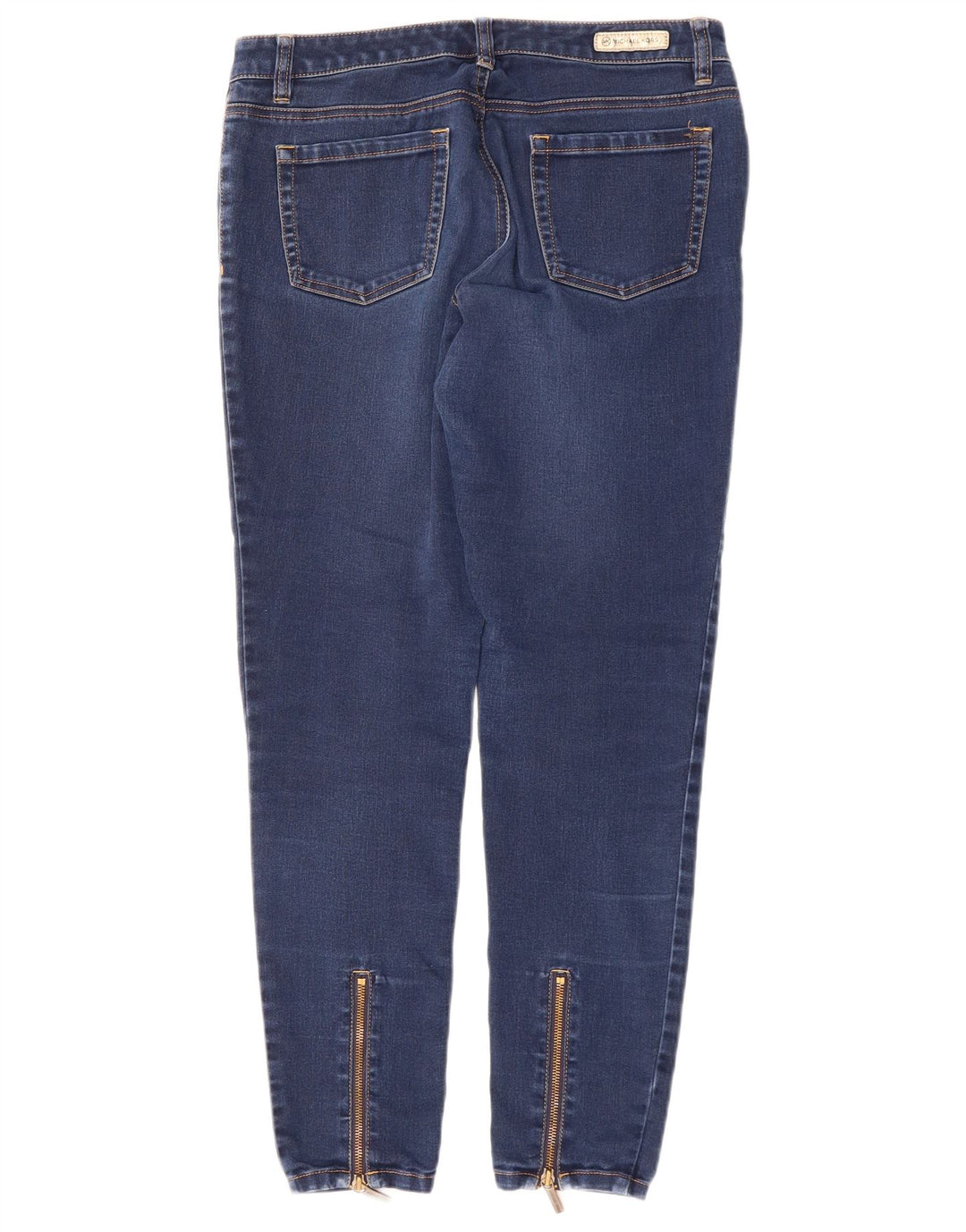 Jeans skinny feminino MICHAEL KORS EUA 8 médio W29 L29 algodão azul marinho