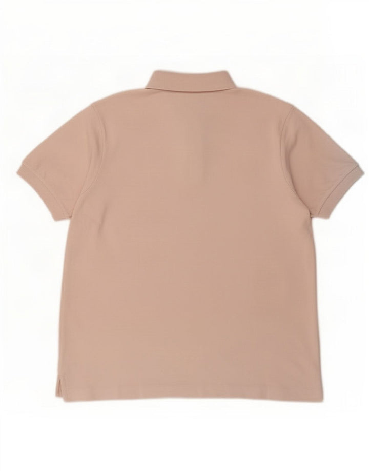 Camisa polo masculina Lacoste tamanho 5 grande rosa