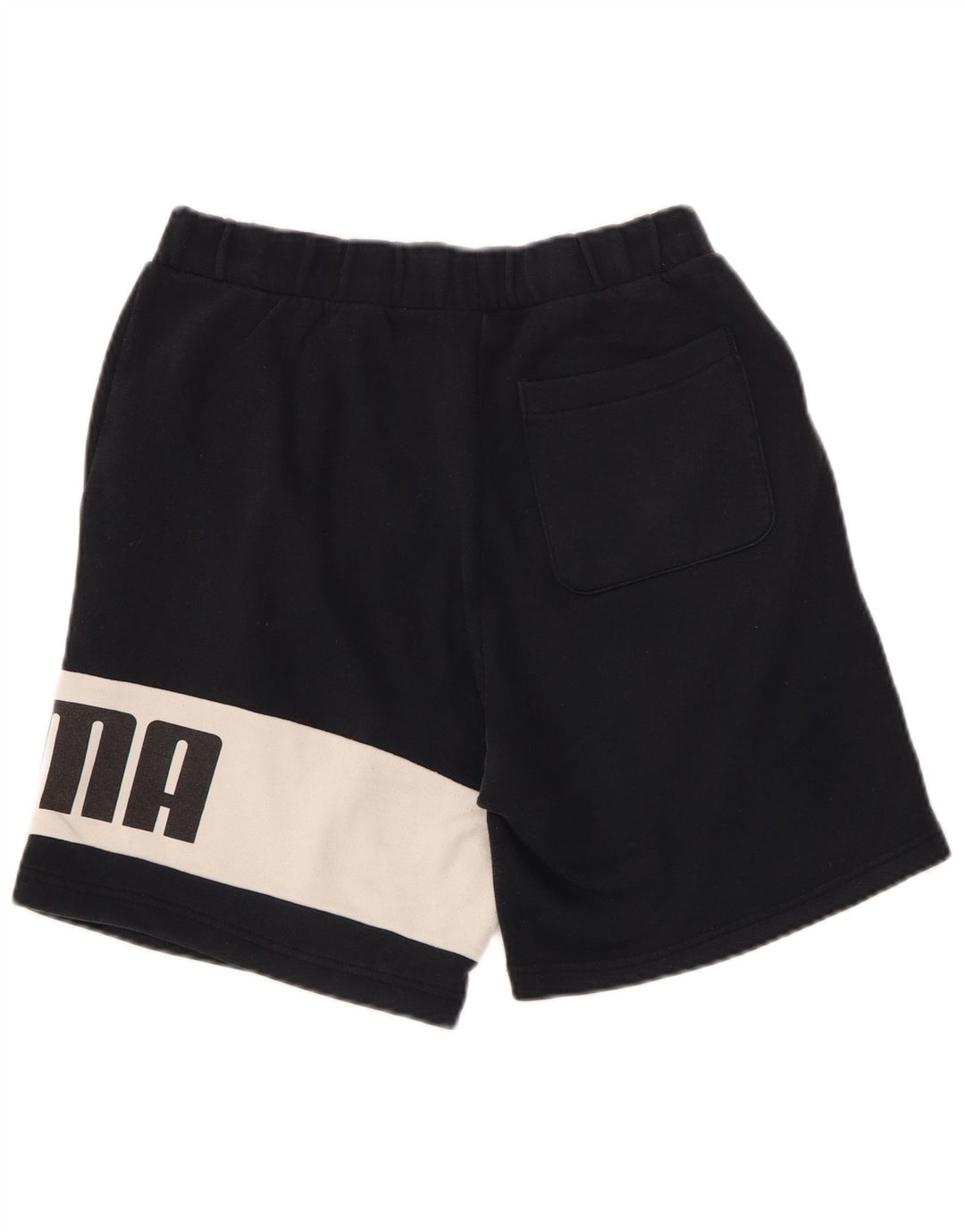 Shorts esportivos gráficos masculinos PUMA pequenos pretos colorblock