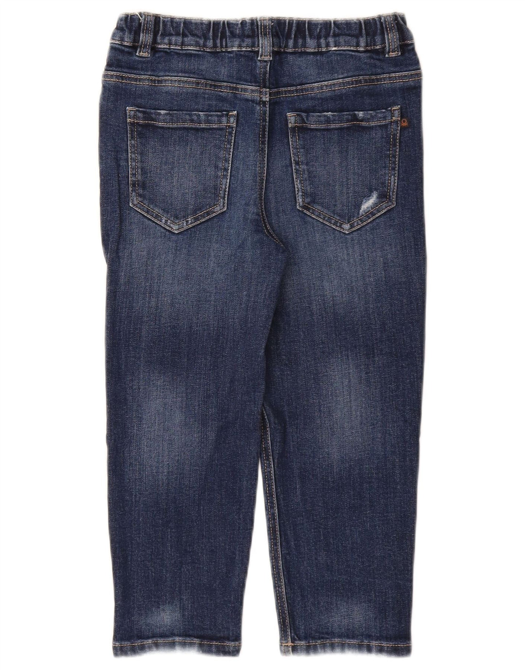 BENETTON Boys Justin Straight Jeans 6-7 Anos W22 L17 Azul Algodão