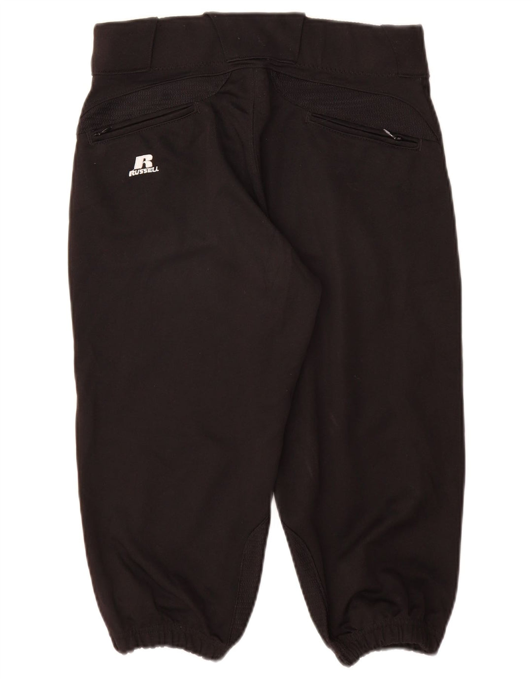 Russell Athletic feminino joggers calças capri médio W28 L19 preto