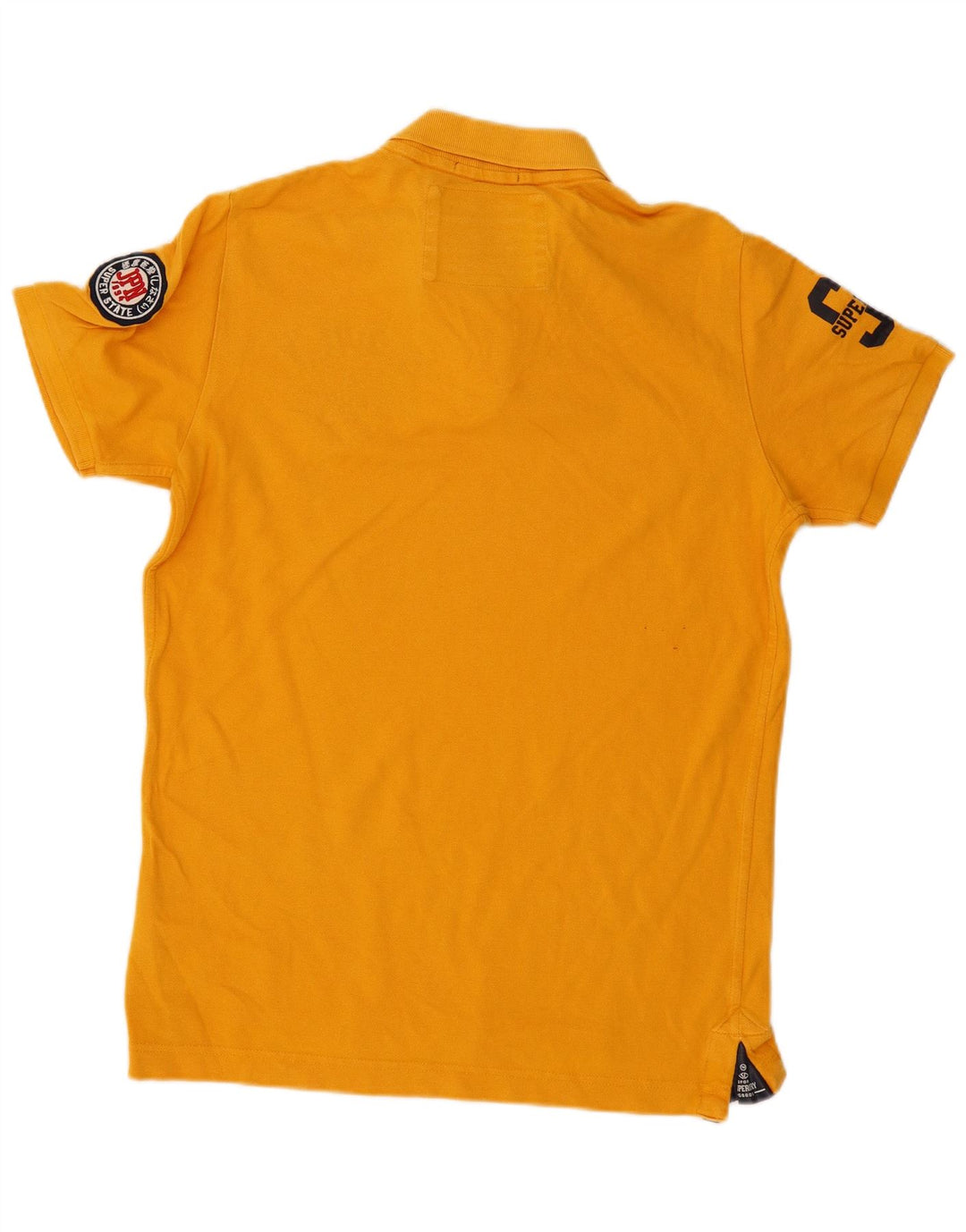 Camisa polo masculina SUPERDRY gráfica XL algodão amarelo