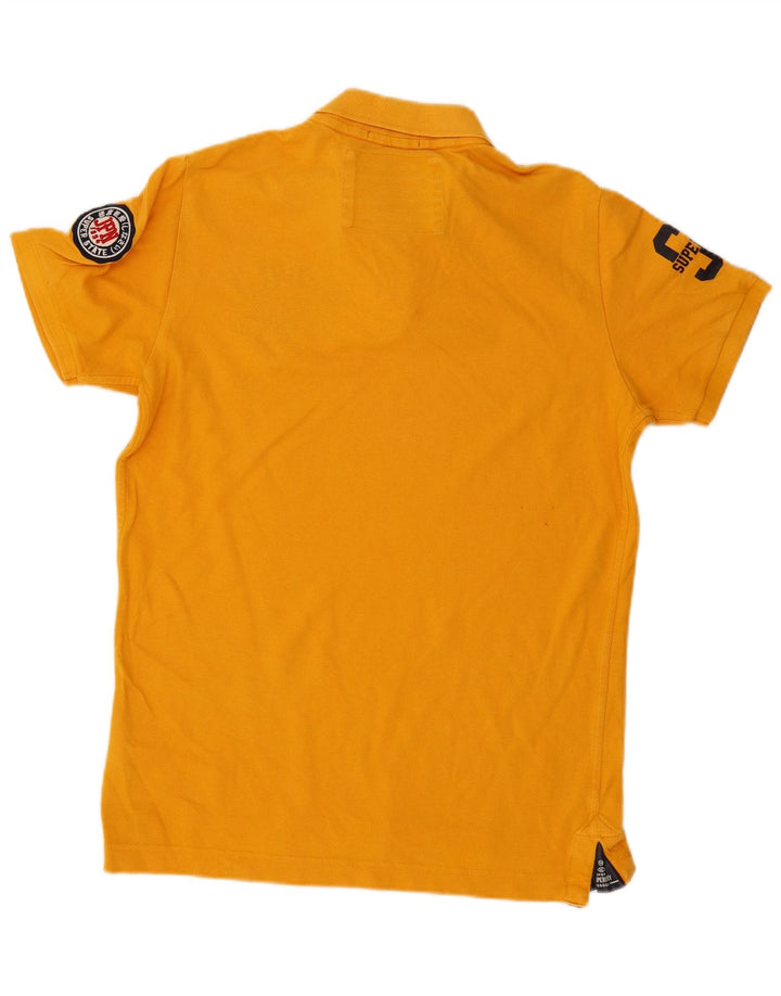 Camisa polo masculina SUPERDRY gráfica XL algodão amarelo