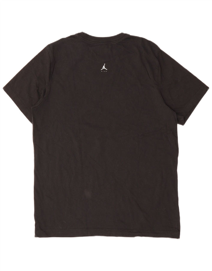 Camiseta JORDAN masculina gráfica grande algodão preto