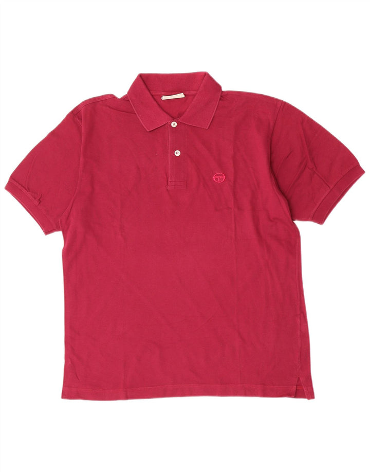 Camisa polo masculina Sergio Tacchini IT 48 algodão marrom médio