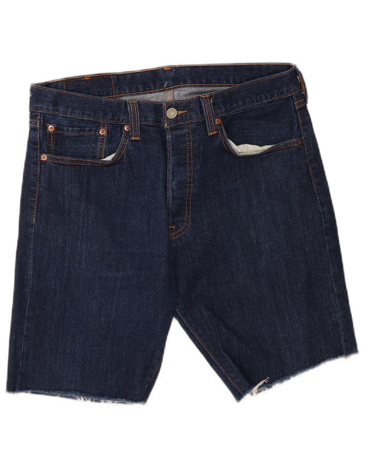 Shorts jeans masculino 501 da Levi's W32 médio azul marinho algodão