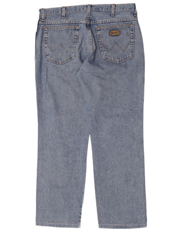Wrangler Masculino Texas Regular Straight Jeans W36 L28 Azul Algodão