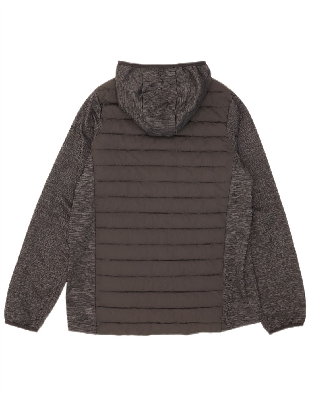 Jaqueta acolchoada com capuz para meninos Berghaus 14-15 anos cinza colorblock poliéster