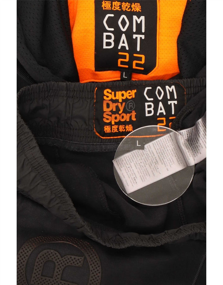 Superdry Mens Graphic Full Tracksuit Grande Algodão Preto