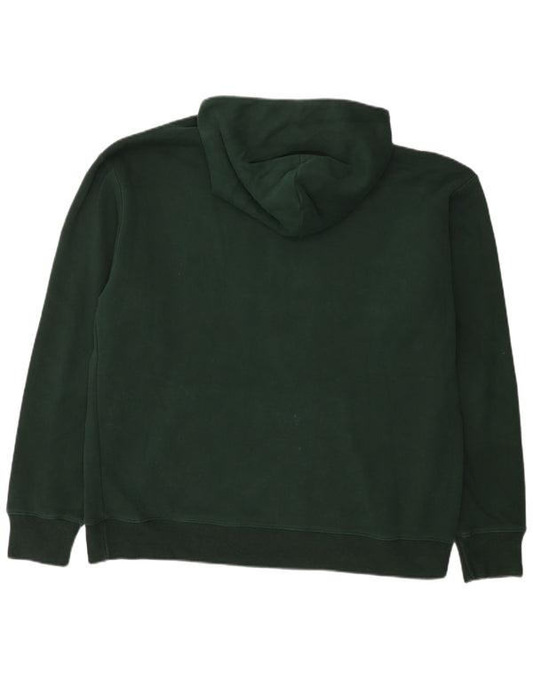 Abercrombie & Fitch moletom com capuz masculino relaxado XL algodão verde