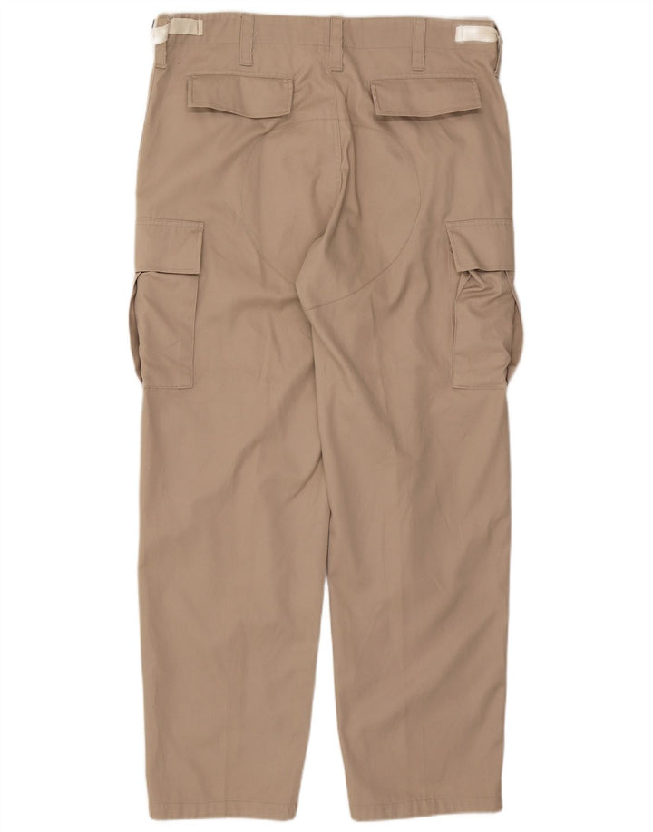 Calça cargo reta masculina vintage W36 L29 bege