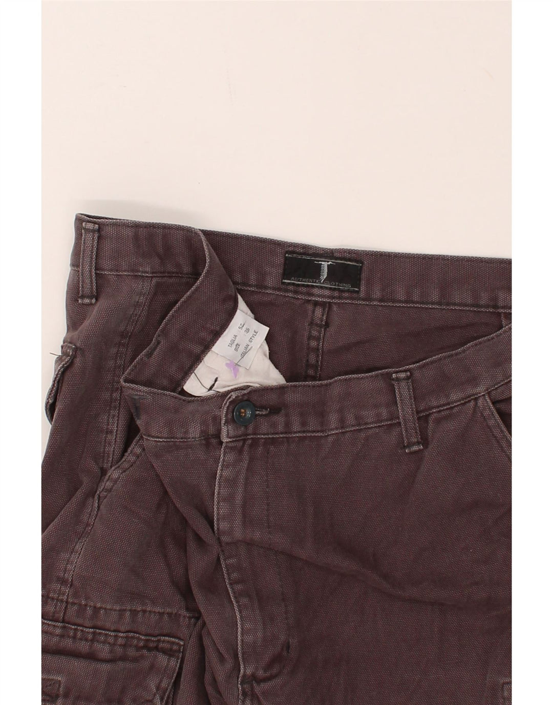 Calça cargo reta masculina VINTAGE W36 L32 algodão cinza