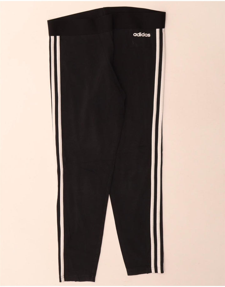 Leggings Adidas Femininas UK 16/18 Grande Algodão Preto