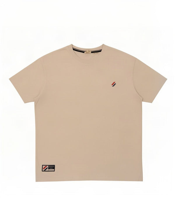 Superdry Mens Loose Fit T-Shirt Top Pequeno Algodão Branco