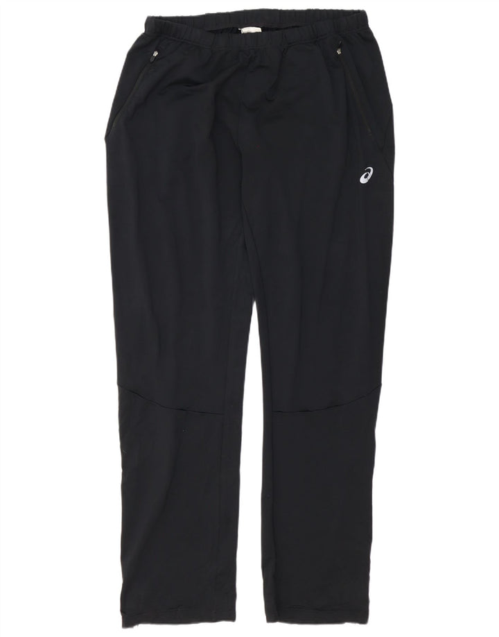 Calça de treino masculina Asics UK 18 XL poliéster preto