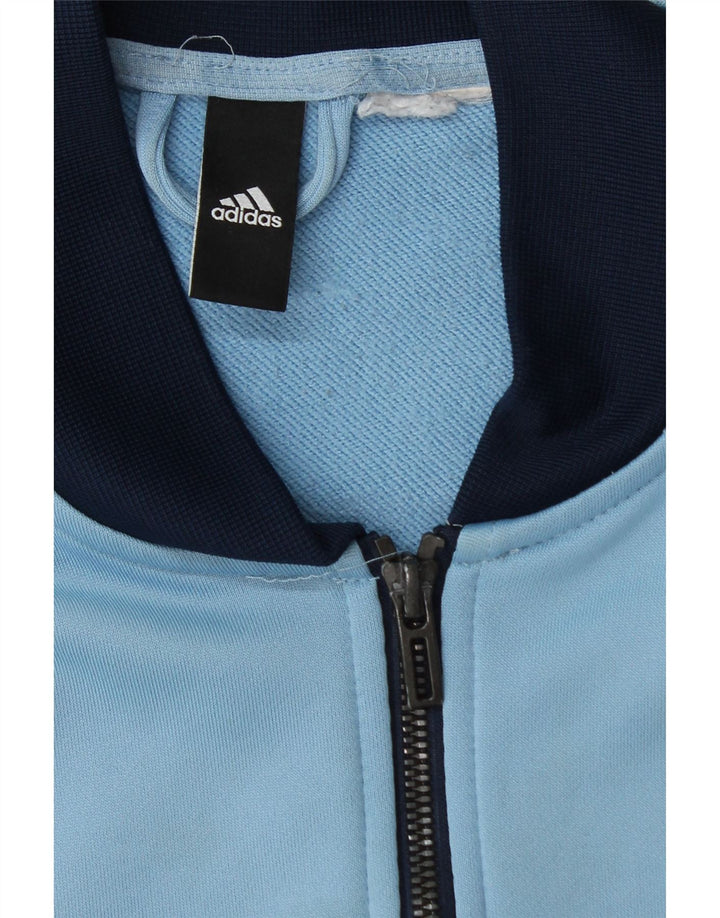 Adidas Mens Treino Top Jaqueta Grande Azul Colorblock Poliéster