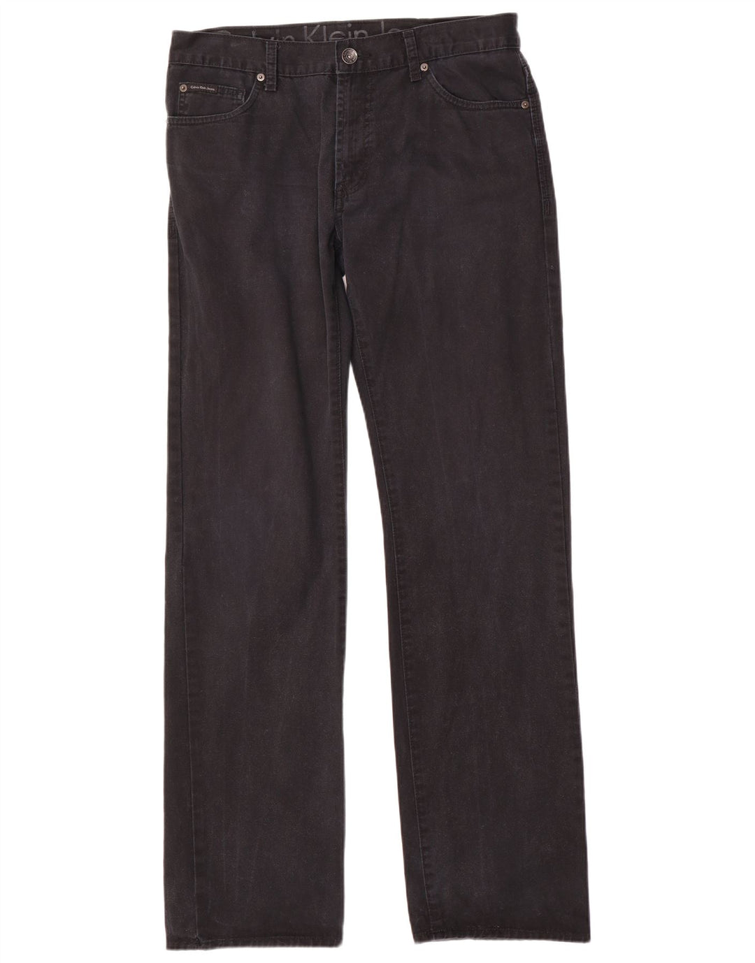 Calça jeans reta masculina Calvin Klein W33 L34 azul marinho algodão