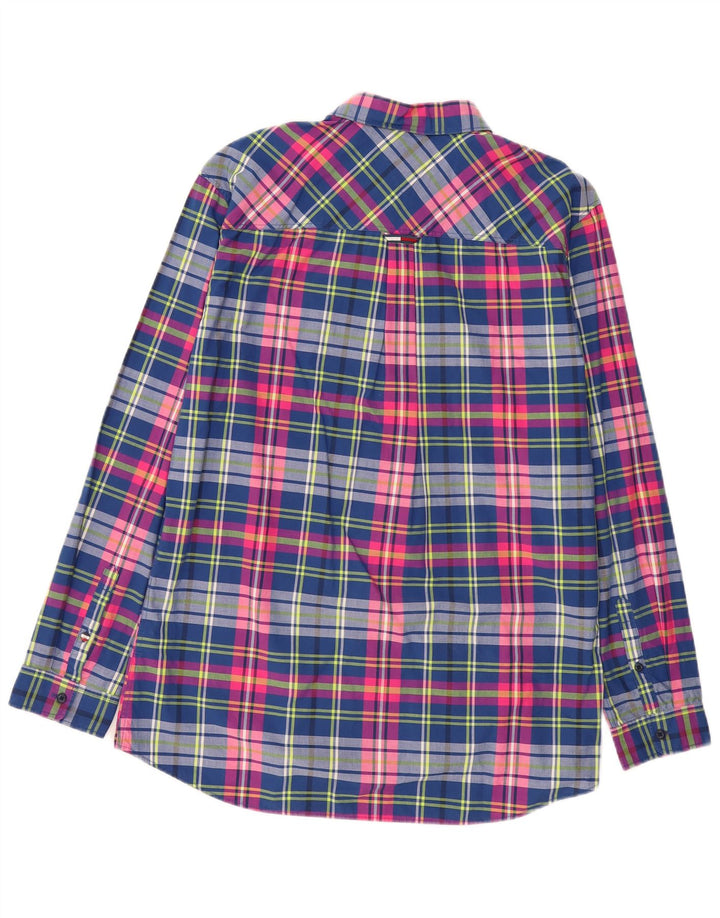 Camisa masculina TOMMY HILFIGER Regular Fit XL azul marinho xadrez algodão