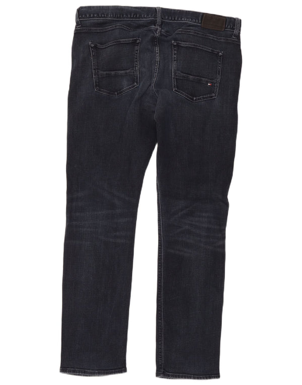 Tommy Hilfiger Mens Denton Low Waist Straight Jeans W38 L30 Navy Blue