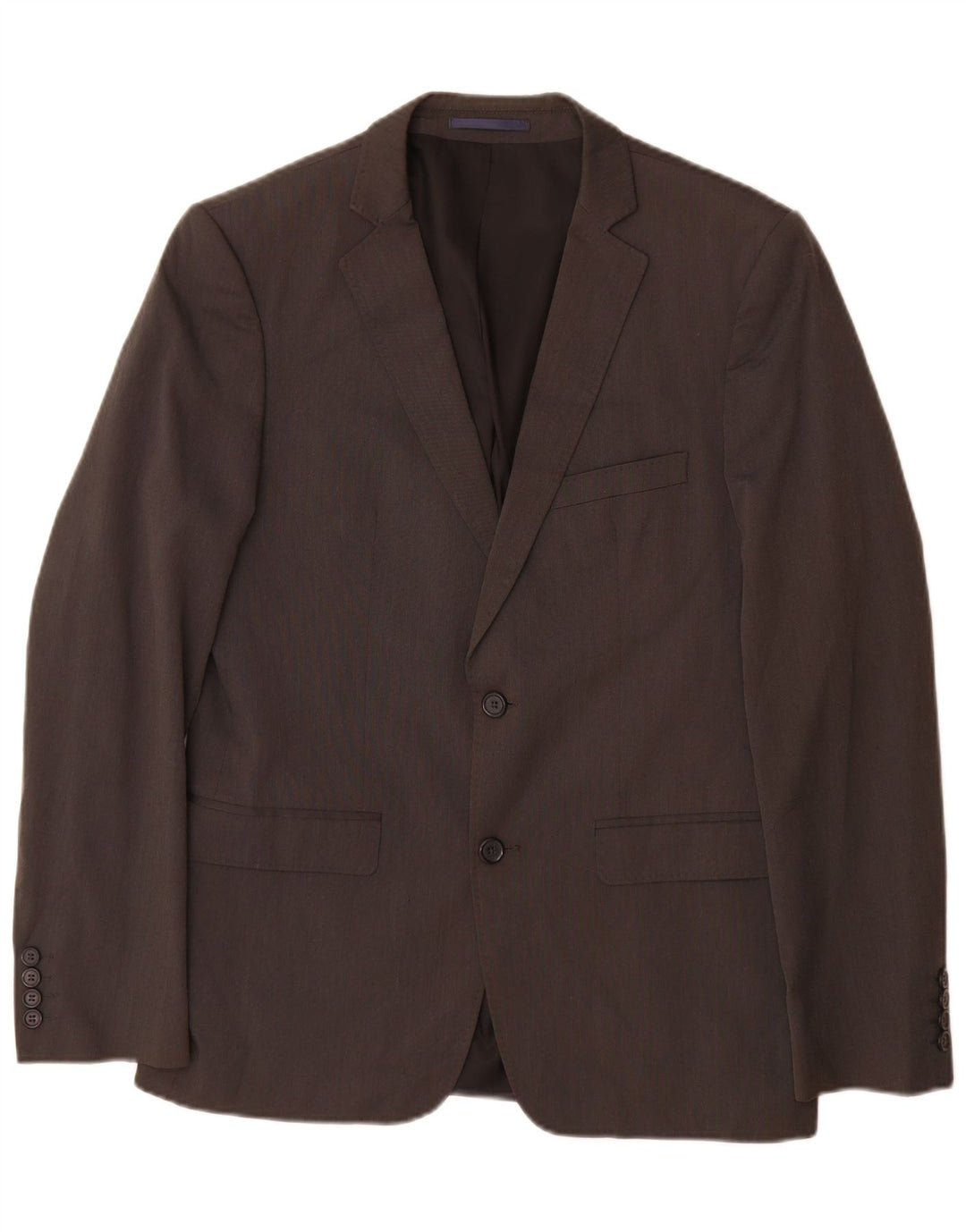 Jaqueta blazer masculina Zara com 2 botões EU 48 cinza médio