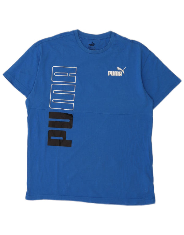 Top Puma Menino Graphic T-Shirt 15-16 Anos Azul Algodão