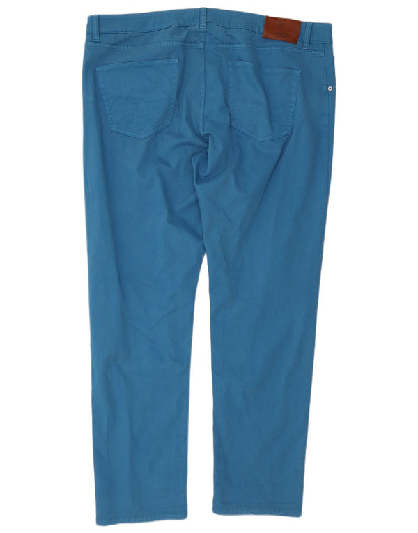 Hackett Calça masculina reta casual W44 L31 algodão azul