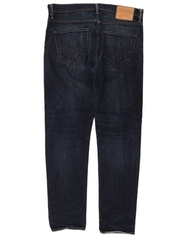 Levi's Masculino 520 Skinny Jeans W32 L32 Azul Marinho Algodão