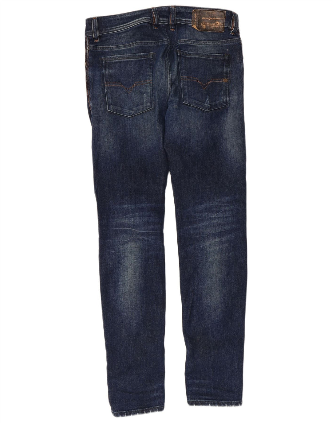 DIESEL Masculino Sleenker Distressed Slim Skinny Jeans W30 L30 Azul Algodão