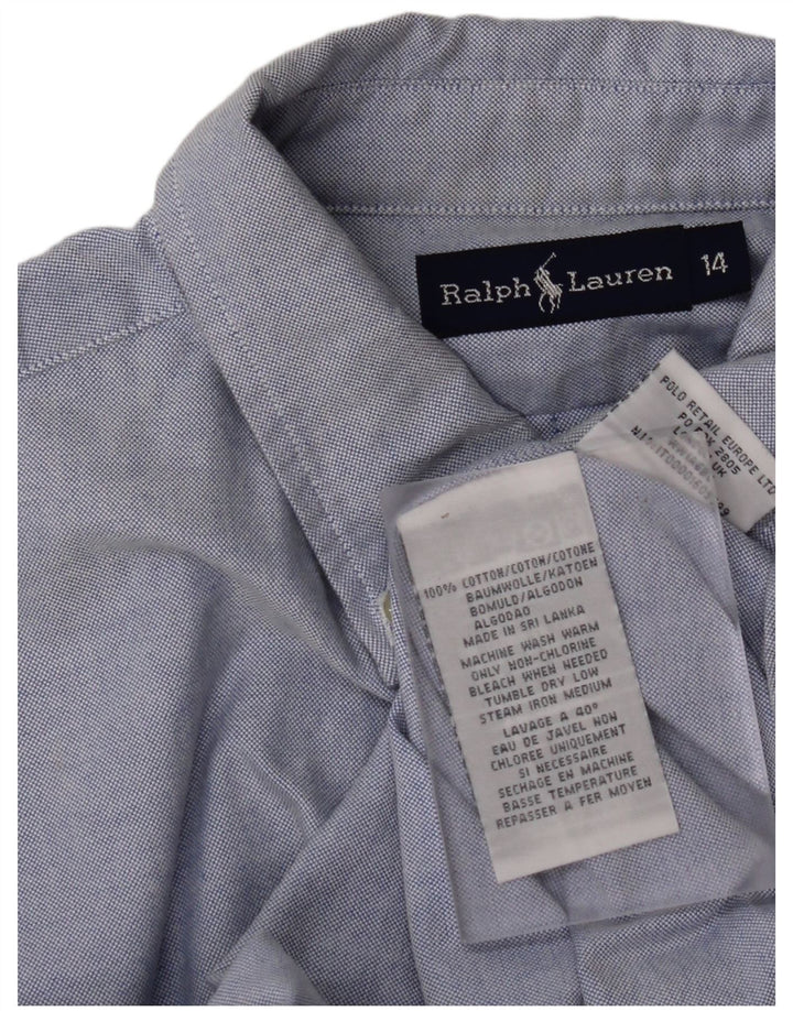 Camisa RALPH LAUREN Menino 13-14 Anos Azul Algodão