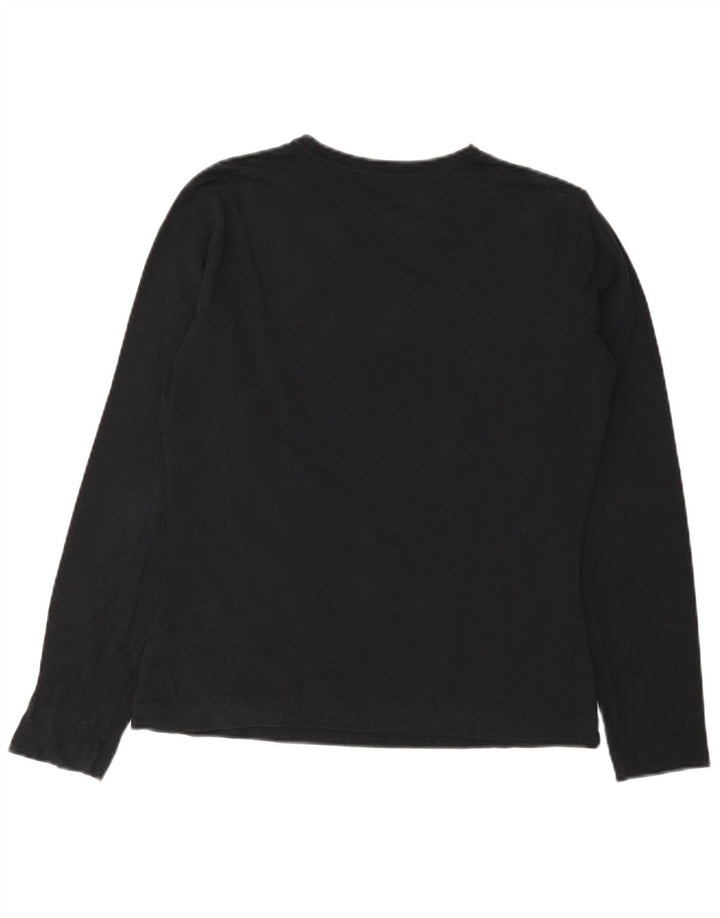 SERGIO TACCHINI Top feminino manga comprida UK 14 médio preto