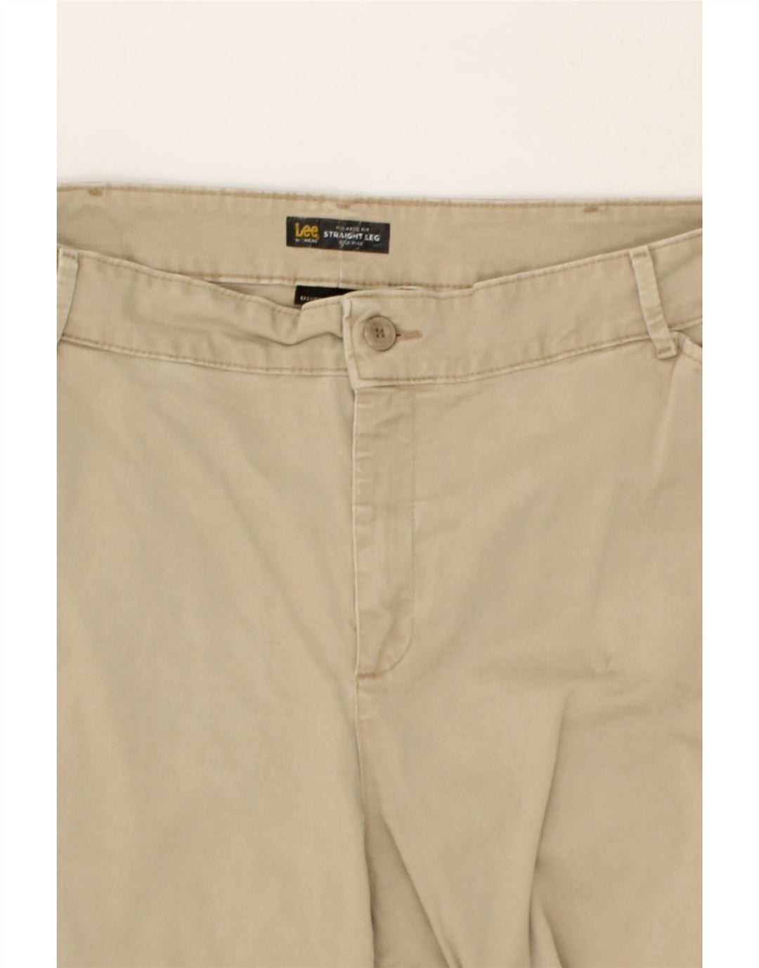 LEE Womens Straight Chino Trousers US 22 3XL W44 L32 Beige Cotton Vintage Lee and Second-Hand Lee from Messina Hembry 