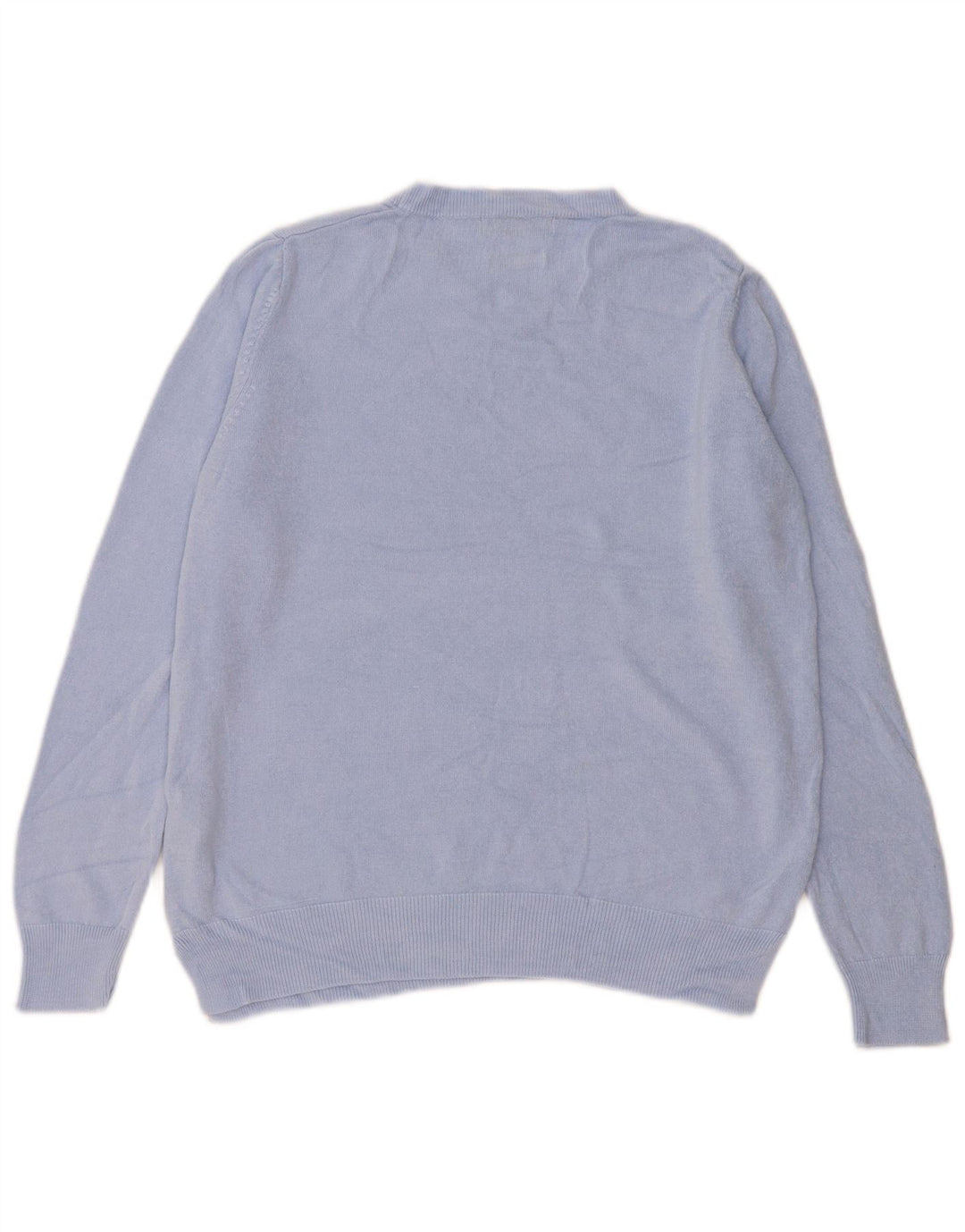 Suéter feminino Marks & Spencer grande com gola redonda Reino Unido 16 grande azul