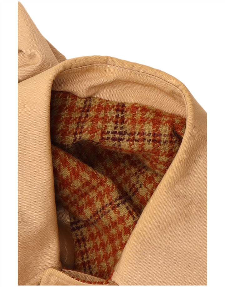 Sobretudo feminino vintage UK 12 bege médio