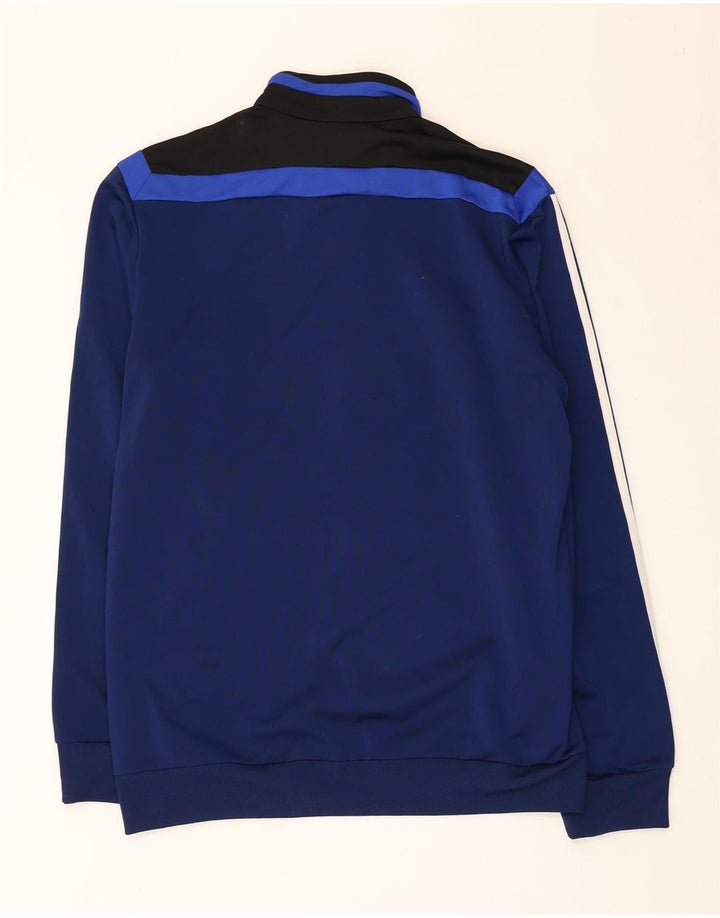 Adidas Mens Tracksuit Top Jacket Médio Azul Marinho Colorblock Poliéster