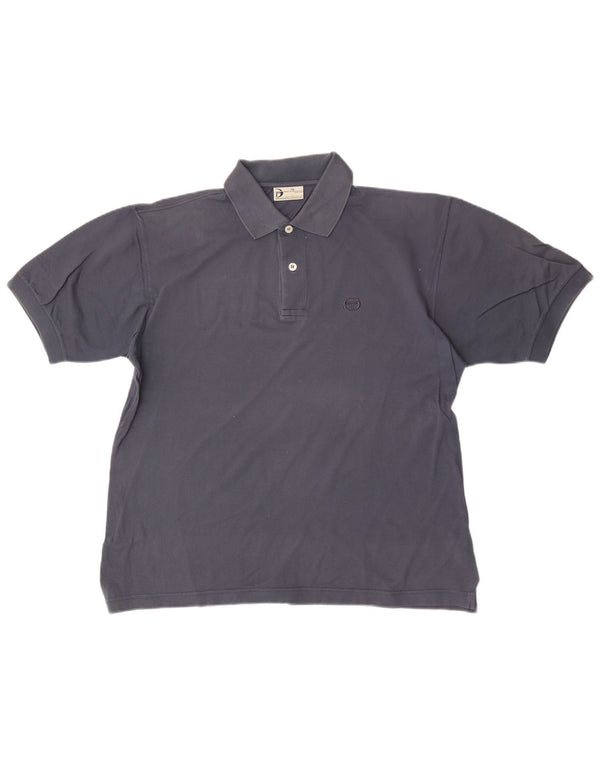 Camisa pólo masculina Sergio Tacchini grande azul marinho