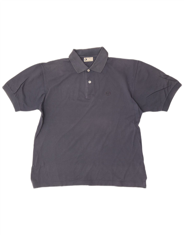 Camisa pólo masculina Sergio Tacchini grande azul marinho