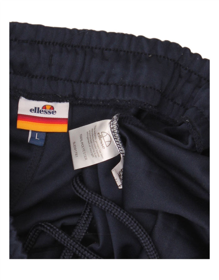 Calça de treino masculina Ellesse grande poliéster azul marinho