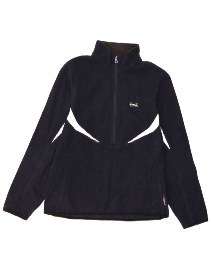 Colmar Masculino Polartec Zip Neck Fleece Jumper Médio Azul Marinho Poliéster
