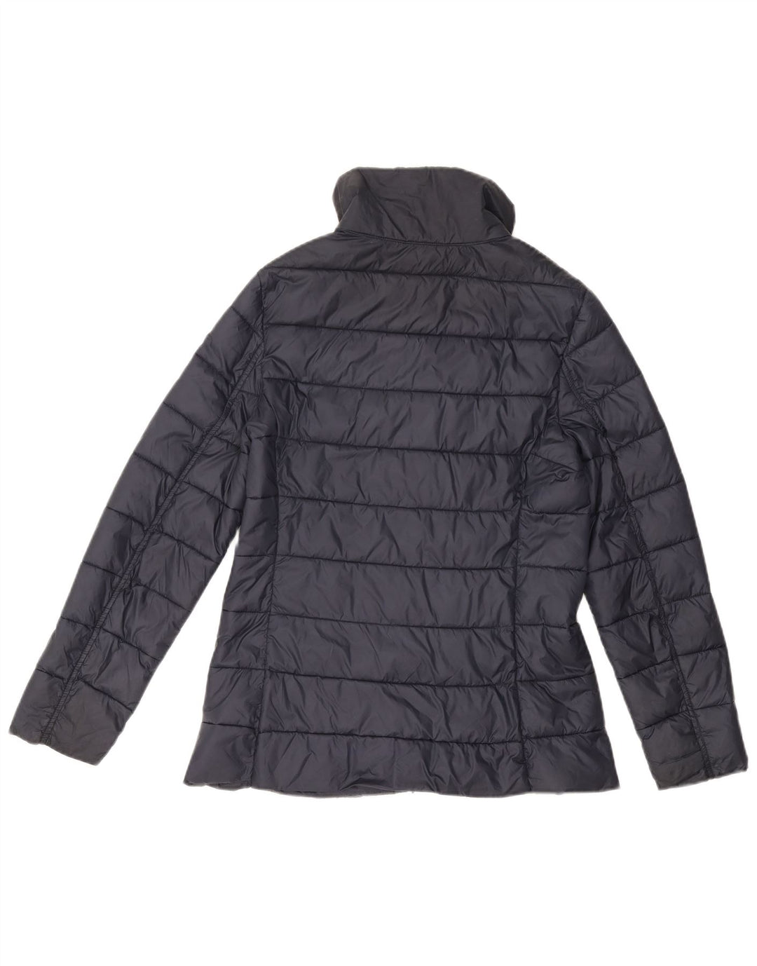 Jaqueta acolchoada feminina BARBOUR UK 10 pequena poliamida azul marinho