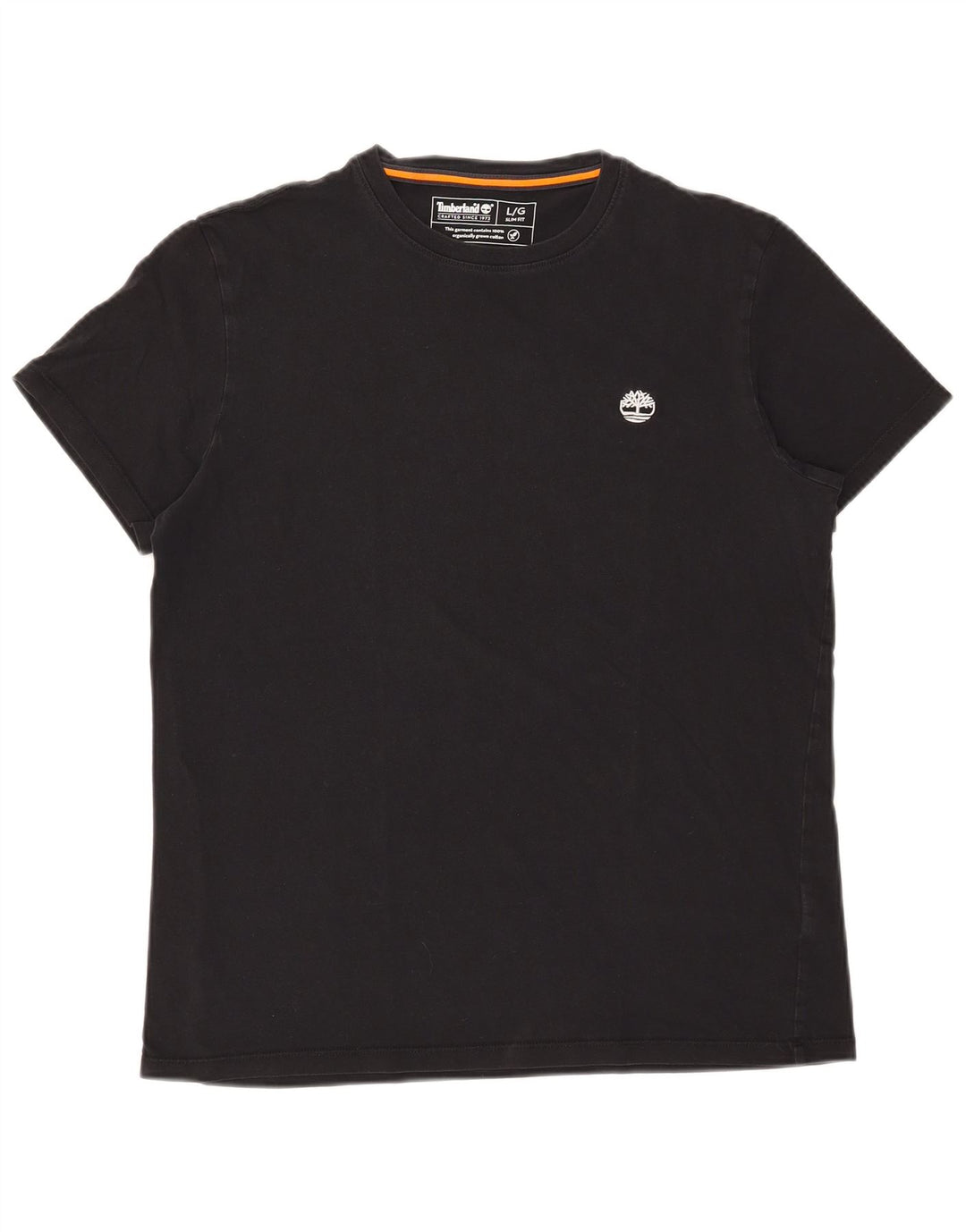 Camiseta masculina Timberland Slim Fit grande preta