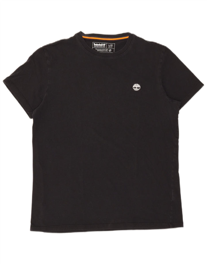 Camiseta masculina Timberland Slim Fit grande preta
