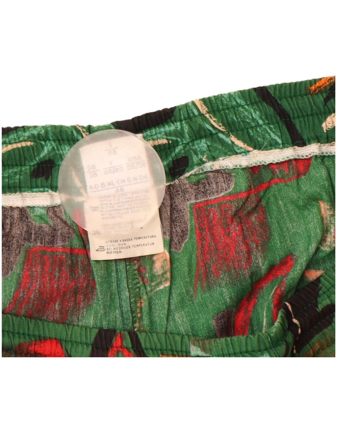 Belfe Mens Shorts IT 46 Pequeno W30 Verde Floral