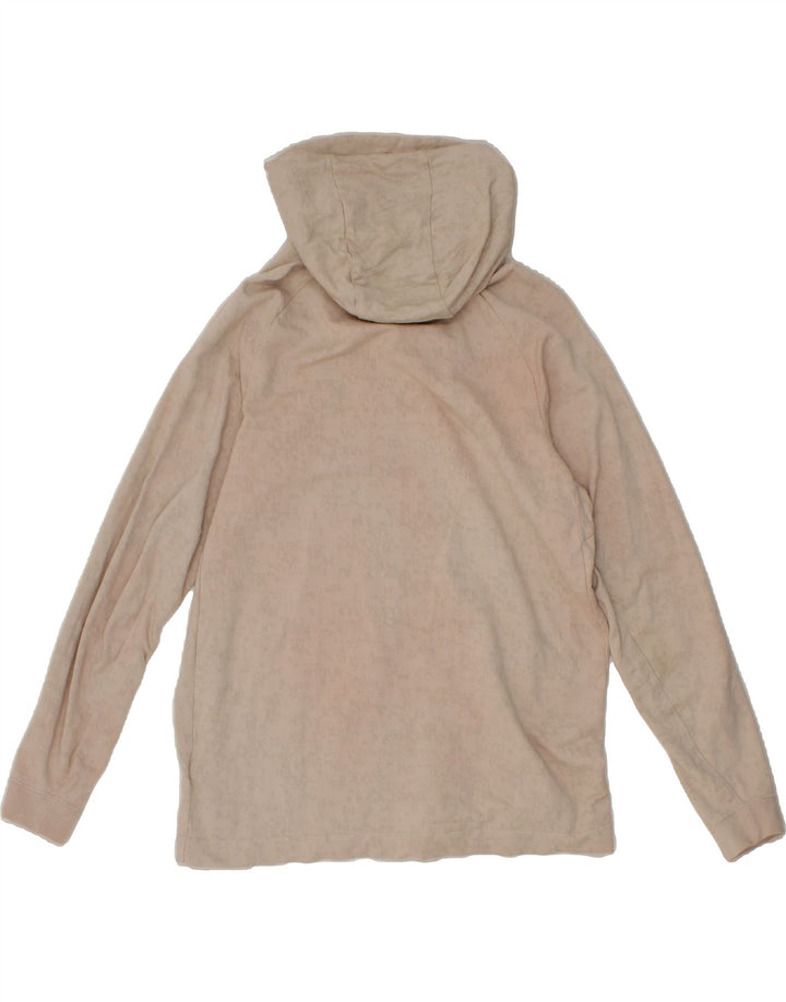 NIKE Womens Zip Hoodie Sweater UK 16 Large Beige Cotton Vintage Nike and Second-Hand Nike from Messina Hembry 