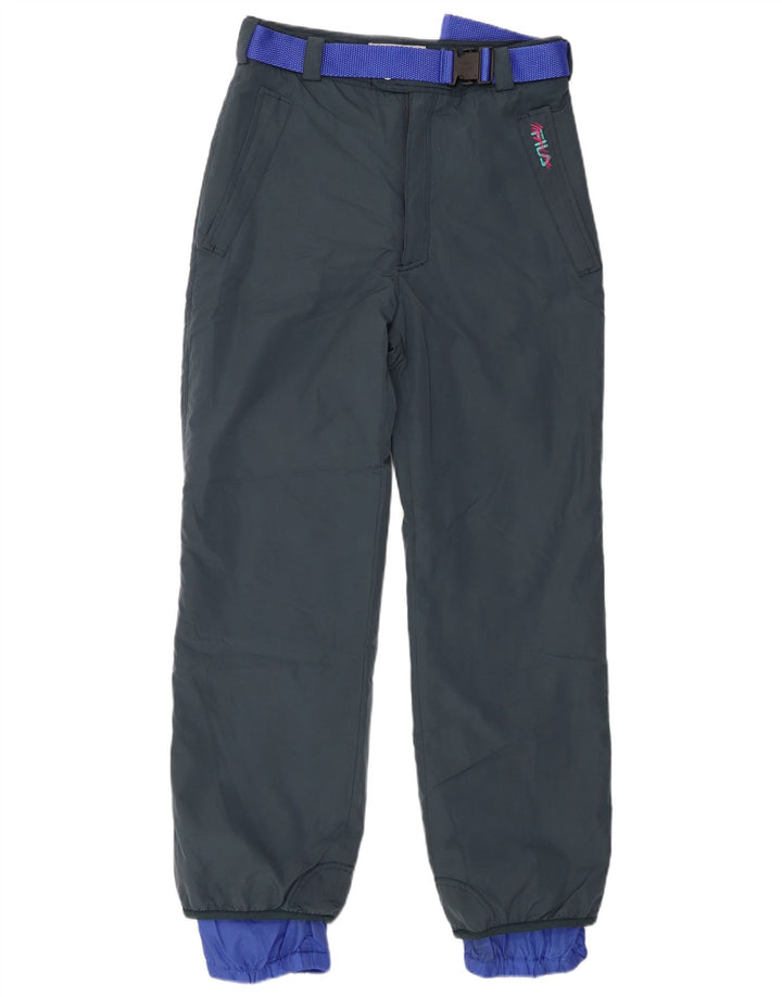 Calças de esqui masculino Fila IT 48 poliéster azul marinho médio