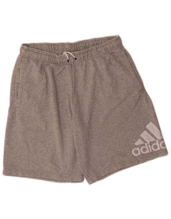 Shorts esportivos gráficos masculinos ADIDAS XL cinza algodão