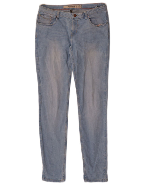 Zara Womens Trafaluc Slim Jeans EU 38 Pequeno W28 L30 Azul Algodão